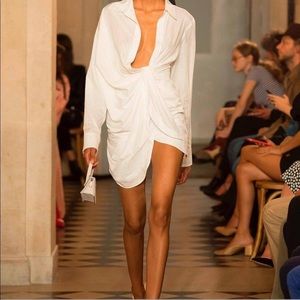 Jacquemus ‘La Robe Bahia’ Dress in Cream ASO Kim Kardashian, Kendall Jenner etc.